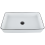 Beliani Countertop Basin XERT 610 x 350 mm Ceramic White 7