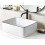 Beliani Countertop Basin XERT 490 x 380 mm Ceramic White 2