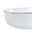 Beliani Countertop Basin XERT  420 mm Ceramic White 4