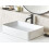 Beliani Countertop Basin CHIVANA 510 x 340 mm Ceramic White 2