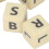 Sprachspiel mit 12 Buchstabenwürfeln aus 3