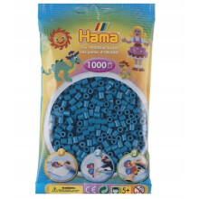 Hama - 1 000 pérolas padrão MIDI (Ø5 mm) azul petróleo
