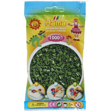 Hama - 1 000 pérolas padrão MIDI (Ø5 mm) Verde floresta