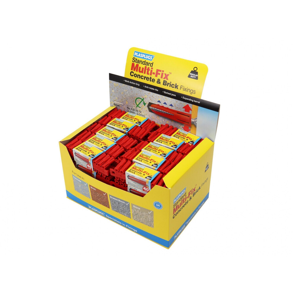 Plasplugs General-Purpose Concrete & Brick Fixings 5063750870588
