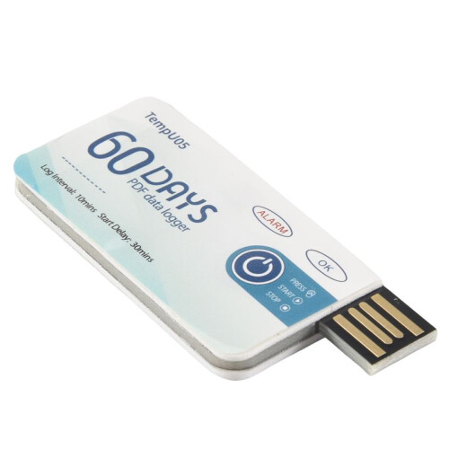 Temperature Data Logger TempU05 60 Days PDF Report Temperature Recorder Single Use USB Temperature Record Instrument 1