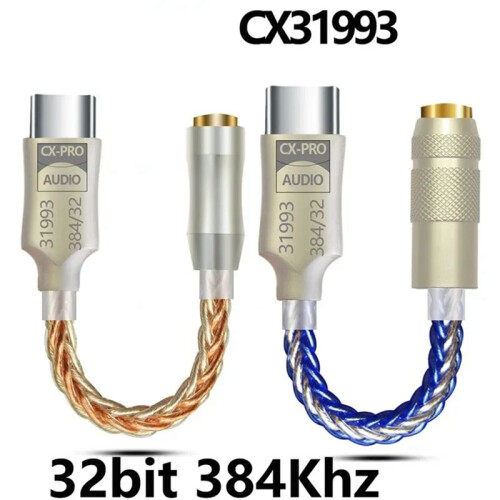 CX31993 HiFi DAC Type C to 3.5mm Headphone Amplifier Audio Decoder IEM AMP Mobile Phone Adapter B 2
