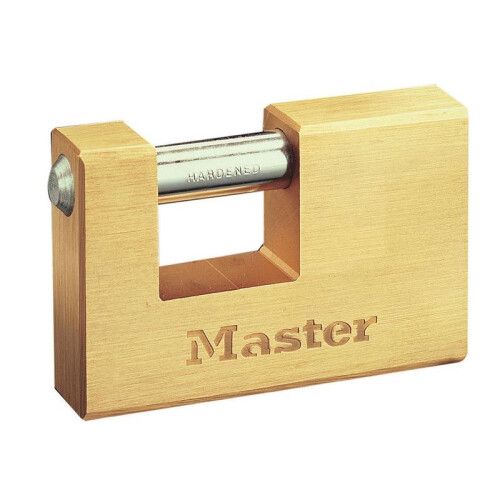 Master Lock Master Lock Rectangular Solid Brass Body Shutter Padlocks