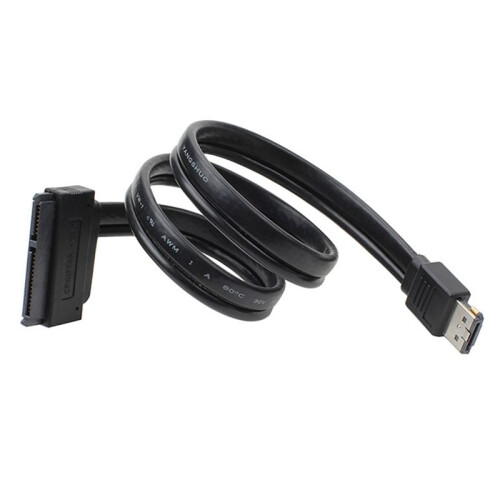 Adaptador de Alimentação de HDD  de 7+15 Pinos para ESATA USB 2.0 de 5 V e 12 V Combinado para Cabo Adaptador de HDD  de 2,5 Polegadas e 3,5 2