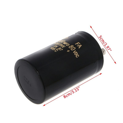 2200UF/80V High Capacity Bolt Type Electrolytic Capacitor 50x80mm 2
