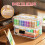 Acrylic Paint Storage Box for 2 Fl. Oz Acrylic Paints, 48 Bottles Capacity, Brushes  Organizer with Handle 2