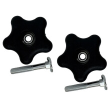 Kit de 2 Perillas de Manija y Arandelas de Tornillo para Toro 92-2260, 106-4161 y 107-3844, Repuesto para Cortadoras de Césped/Sopladoras de Nieve.