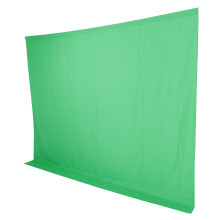 Fondo de pantalla verde premium de 3x2,5 m para fotografía, streaming y videollamadas.