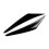 Car Front Headlight Eyebrow  Light Eyelid Eyebrow Resin Headlight Eyebrow for  3 2017-2019 5