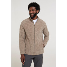(XXS, Light Brown) Mountain Warehouse Mens Snowdon II Full Zip Fleece Jacket