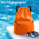 Sac à dos à cordon de grande capacité orange M 3