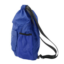 Mochila de cordón azul de gran capacidad M