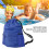 Mochila de cordón azul de gran capacidad M 3