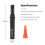 Portable Black Camping Gas Torch Refillable Flame 45min 6