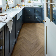 (1.873 m² / Pack, Brown 10 Brushed Smoked White Hardwax Brown) Chene14mm Engineered Wood Flooring