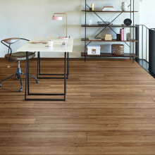 (2.166 m² / Pack, Dark Brown 29 Congnac Brushed And Lacquered Brown) Chene14mm Engineered Wood Flooring