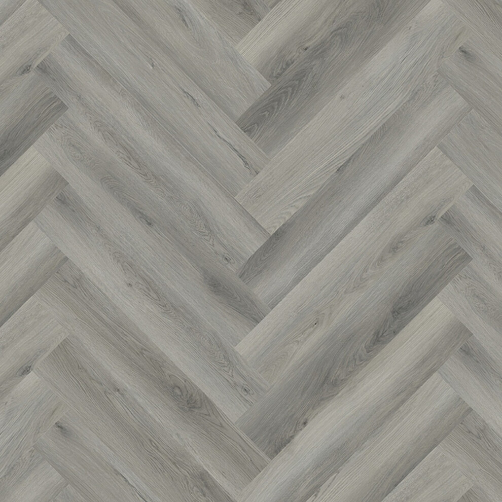 (3.764Mâ² / Pack, Light Grey) Glue-Down Luxury Vinyl Tile Herringbone 2.5Mm 9506589582148
