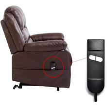 Lift Chair Remote Replacement, 5 Pin 2 Button Power Recliner Remote Replacement Parts for Okin Limoss Pride - Elbow