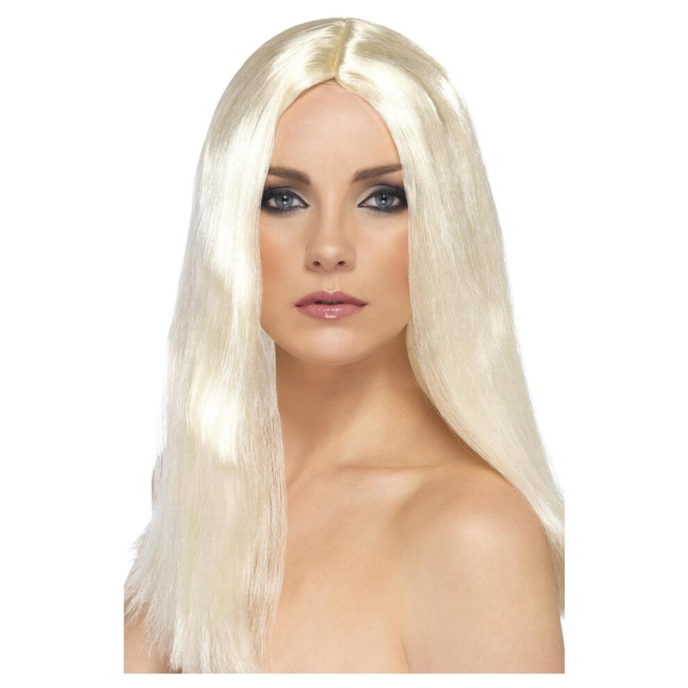 Smiffys (One Size, Blonde) Womens/Ladies Star Style Wig