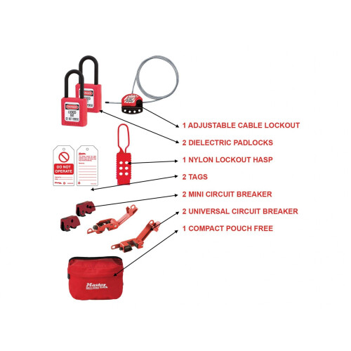 Master Lock Master Lock General Maintenance Lockout Kit, 11 Piece 1