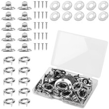 10Sets Marine Grade Twist Lock Fasteners Turn Button Eyelet,for Canvas Marine Boats Sailboats RVs Fastener Turn Buttons