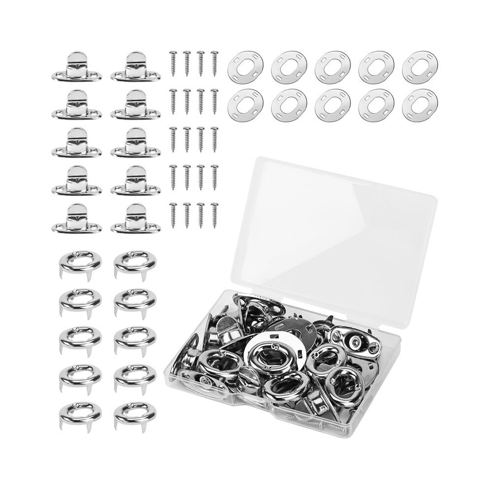 10Sets Marine Grade Twist Lock Fasteners Turn Button Eyelet,For Canvas Marine Boats Sailboats Rvs Fastener Turn Buttons 4712008692281
