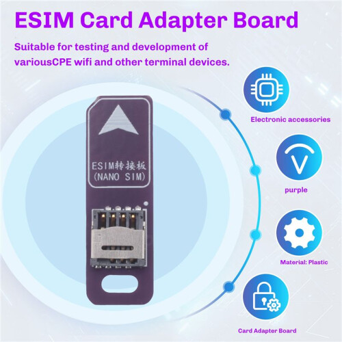 TPC ESIM to  SIM ESIM Card Adapter Conversion Board ESIM Lab Test Solderless Cable for 5x6mm Chips 2