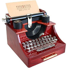 Alytimes Vintage Typewriter Music Box for Home/Office/Study Room Décor Decoration(Brown)