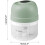 Electric Garlic Chopper,250ML 3-Leaf Blade Portable Small Food Processor with USB Charging(Green) 4