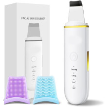 Skin Scrubber Face Spatula Skin Spatula Pore Cleaner Blackhead Remover Tools for Facial Deep(White)