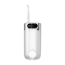 Water Dental Flosser for Teeth,Cordless Portable Oral Irrigator with 300ML Telescopic Water Tank(White)