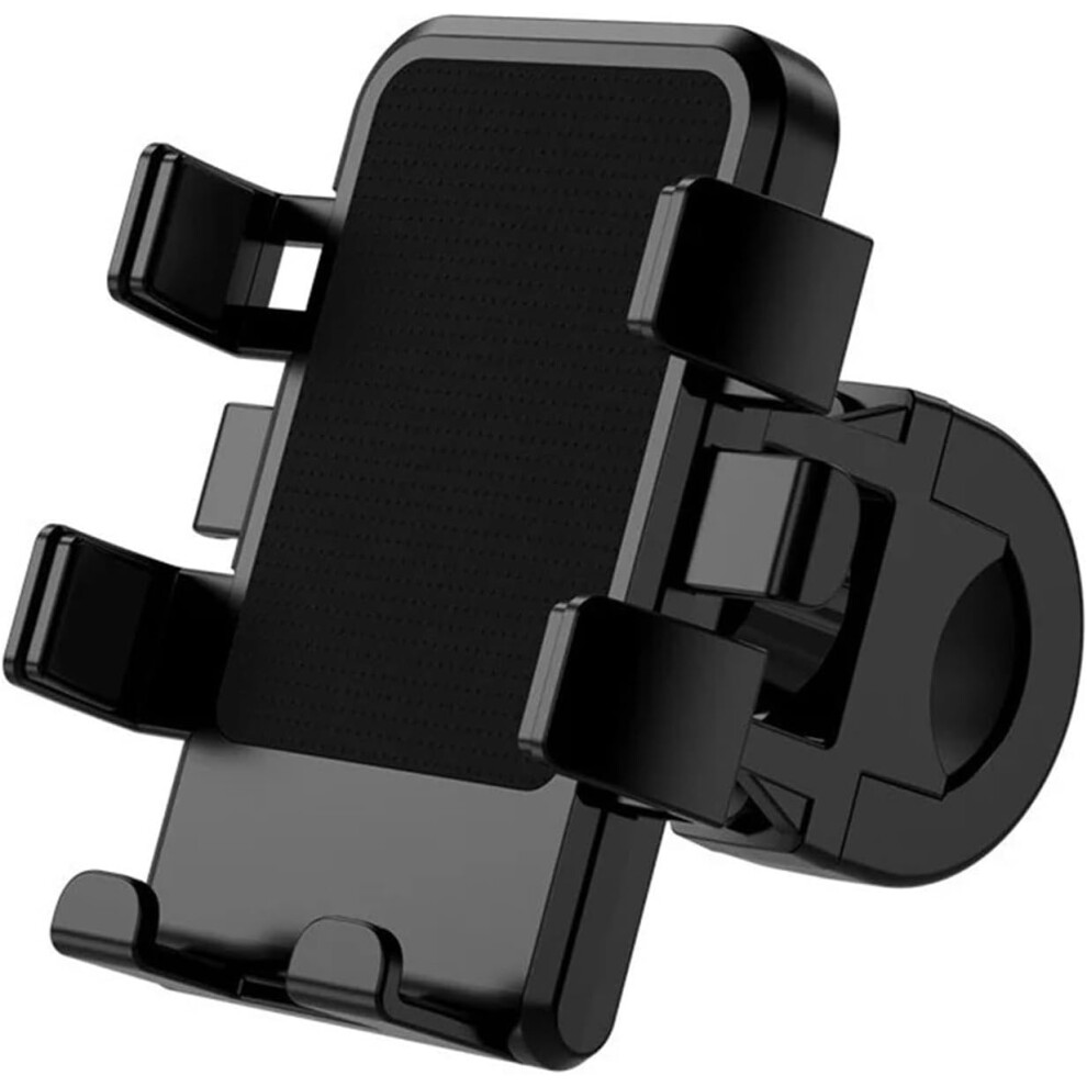 Motorcycle Phone Holder With Weatherproof Umbrella, Combines Sturdy Construction And Sunshade(Black) Black 6976918088611