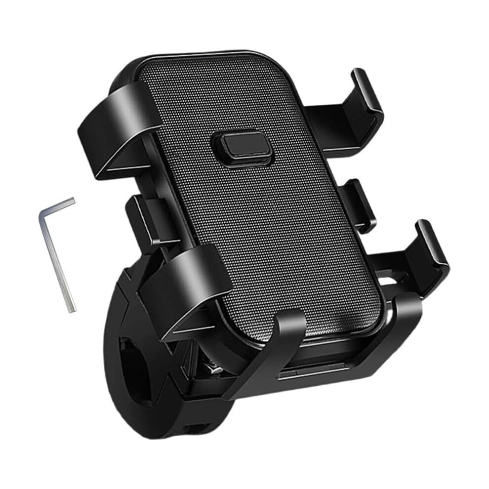 Motorcycle Phone Holder And Umbrella Rain And Sun Protection Bicycle Outdoor Scooter Phone Clip(Black) Black 6976918088628