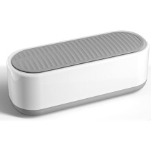 50KHz 40W Portable Professional Ultrasonic Jewelry Cleaner, 5 Cleaning Modes, 650ml 304 Stainless(White)