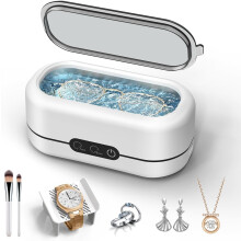 Ultrasonic Cleaning Device - Jewelry Cleaner, Household Washer | 360 Degree Multi-Mode Cleaner(White)