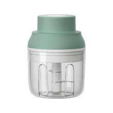Electric Garlic Chopper Mini, Garlic Masher Crusher, Food Processor Small with Garlic Peeler(Green)