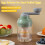 Manual Egg Spinner for Golden Egg: Portable Hand Egg Scrambler In Shell,Home Wireless Egg Spinner(Green) 2