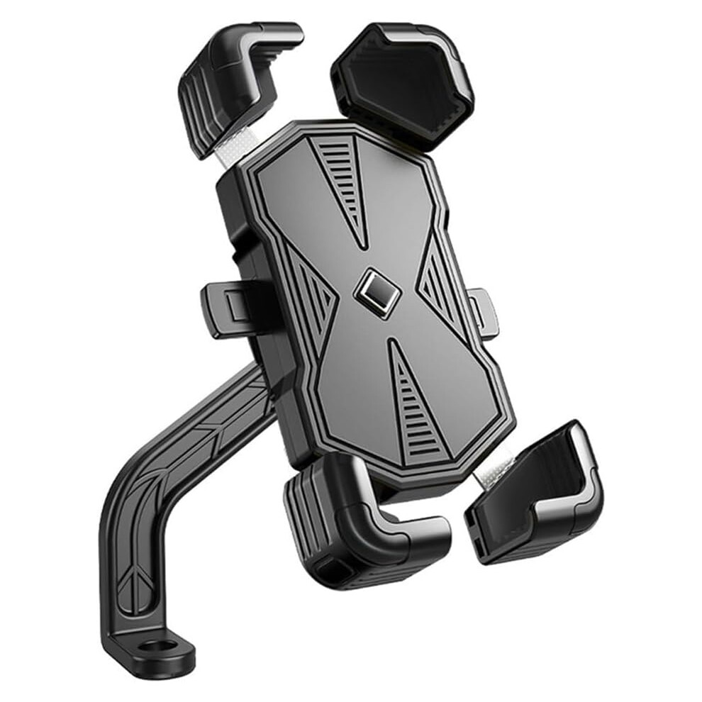 Bike Phone Holder, Suitable For Mobile Phones Below 7.2 Inches,Anti Shake Bicycle Handlebar Rearview(Black) Black 6976918089052