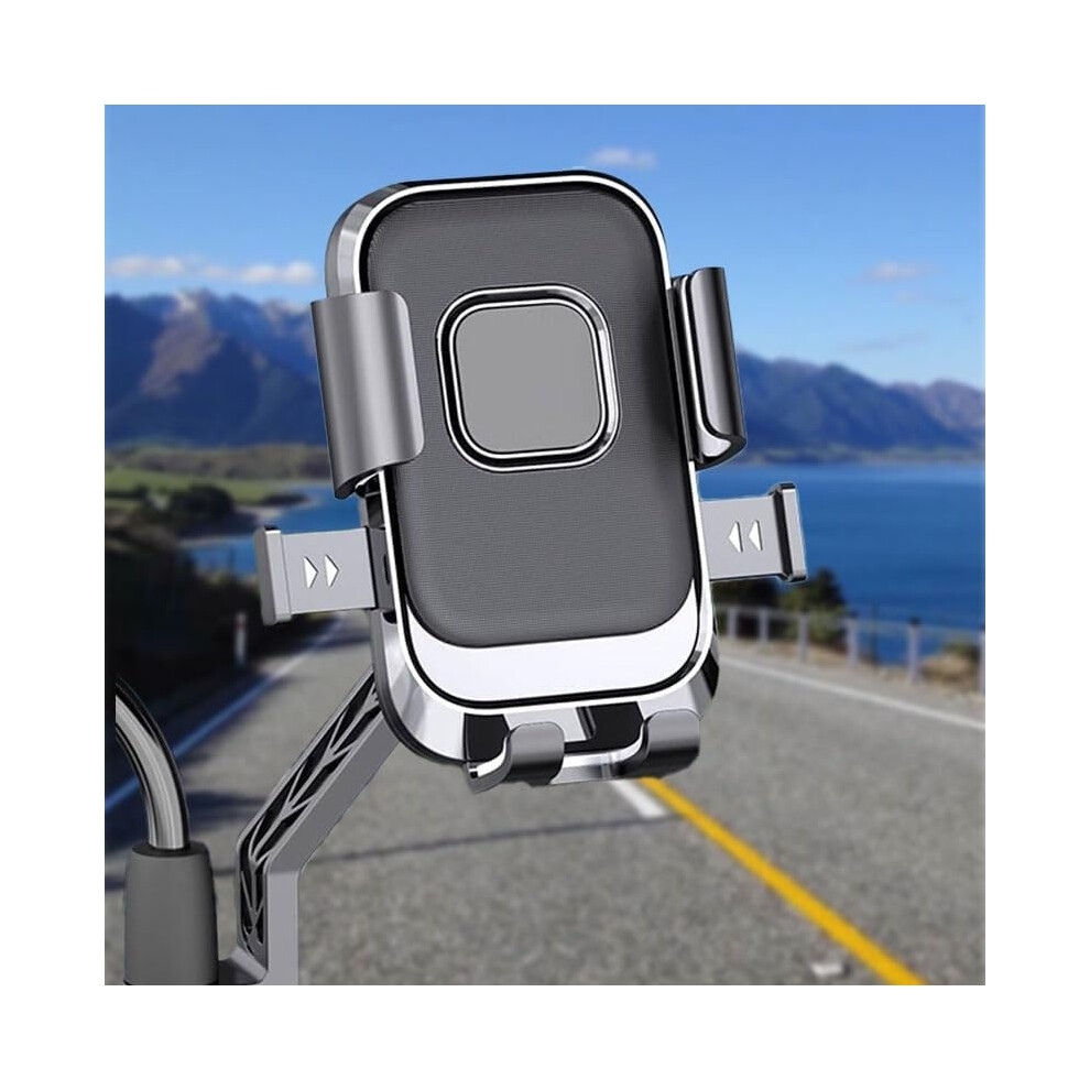 Phone Mount For Electric Scooter/Bike/Motor, Adjustable Handlebar Phone Holder(Black) Black 6976918088949