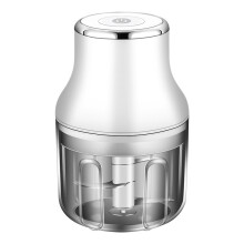 Garlic Chopper, Mini Food Processor, USB Rechargeable Mini Chopper, Powerful Garlic Crusher(White)