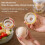 Manual Egg Spinner for Golden Egg: Portable Hand Egg Scrambler In Shell,Home Wireless Egg Spinner(Green) 3