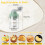 Manual Egg Spinner for Golden Egg: Portable Hand Egg Scrambler In Shell,Home Wireless Egg Spinner(Green) 6