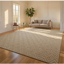 (120x170cm, Maze Mink) Carved Area Rugs-Soft Cut Pile Living Rooms Carpets
