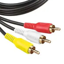 RJ45 Femmina A 3RCA Rj45 A 3 Fiori di Loto con Prolunga e Cavo di Rete per Estendere 305 Metri di Cavo Audio e Video