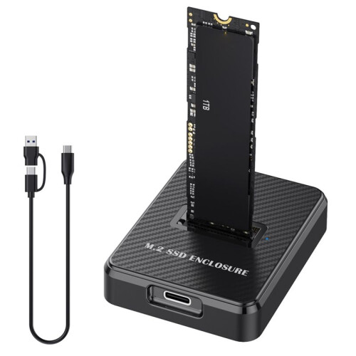 Suporte de Disco Rígido M.2 Nvme/ Dual Protocol Solid State Hard Disk Box Usb3.2 Notebook Estação de Encaixe Externa NVME 1