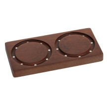 Planche de Rangement Murale Magnétique en Bois Massif pour Bol à Poudre de Café de 58 mm, Support de Rangement pour Bol à Filtre à Café B